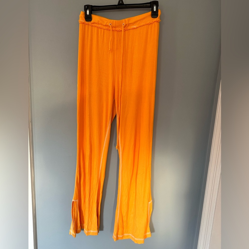 Orange Urban Outfitters Flare Pants